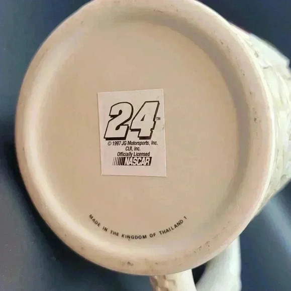 NASCAR Jeff Gordon #24 Sculptured 1997 3-D Hoffbrau Sportsteins Stein / Beer Mug - Picture 6 of 6